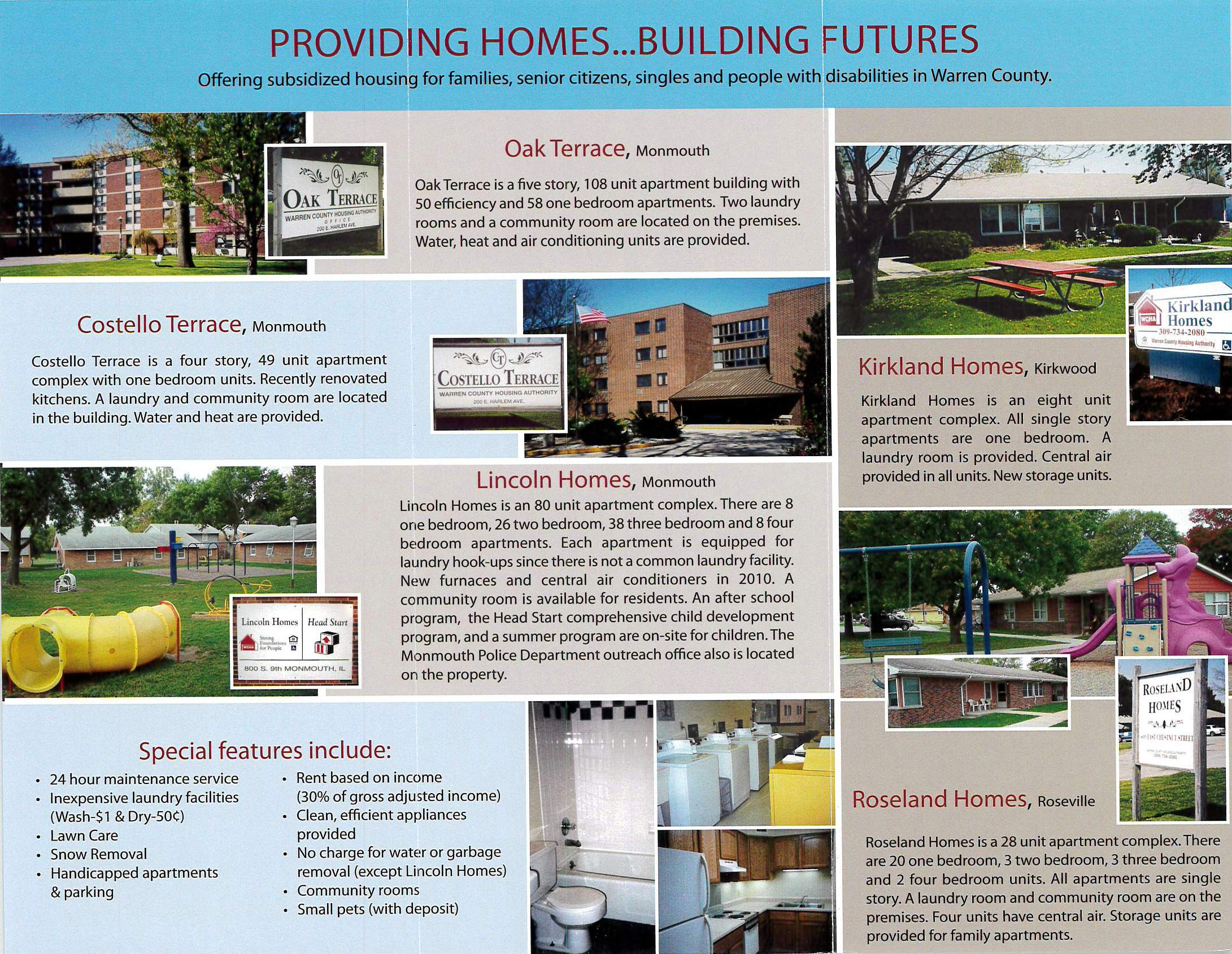 Warren County Housing Authority Providing Homes........Building Futures
